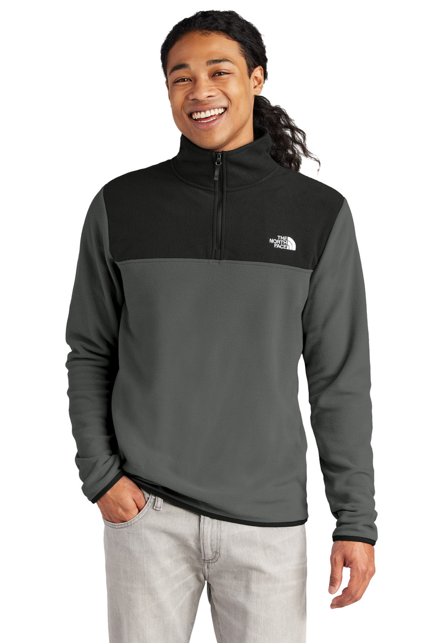 The North Face® Glacier 1/4-Zip Fleece NF0A7V4L Asphalt Grey/ TNF Black