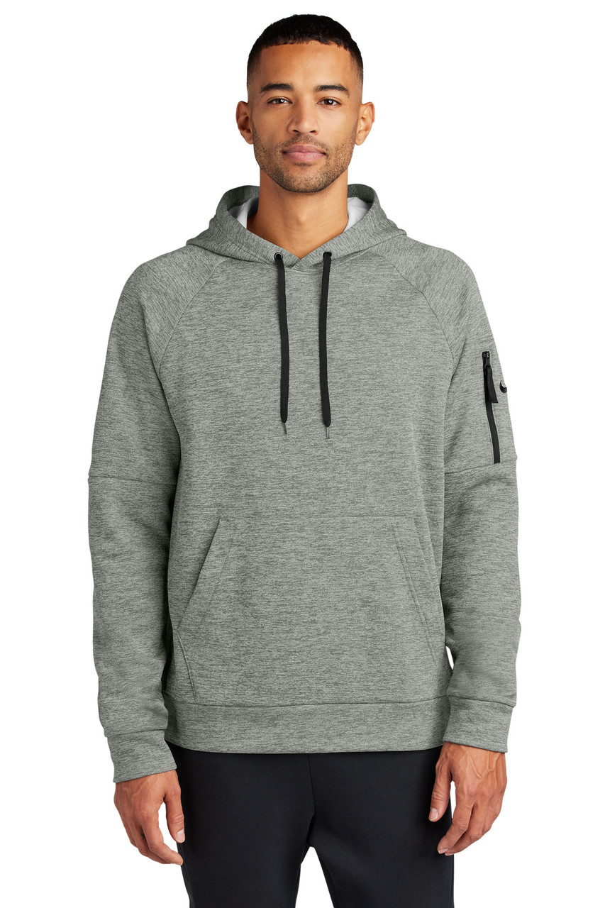 Nike Therma-FIT Pocket Pullover Fleece Hoodie NKFD9735 Dark Grey Heather