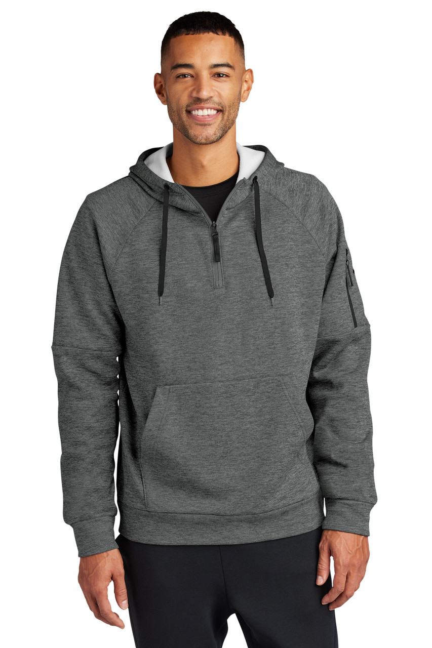 Nike Therma-FIT Pocket 1/4-Zip Fleece Hoodie NKFD9742 Charcoal Heather