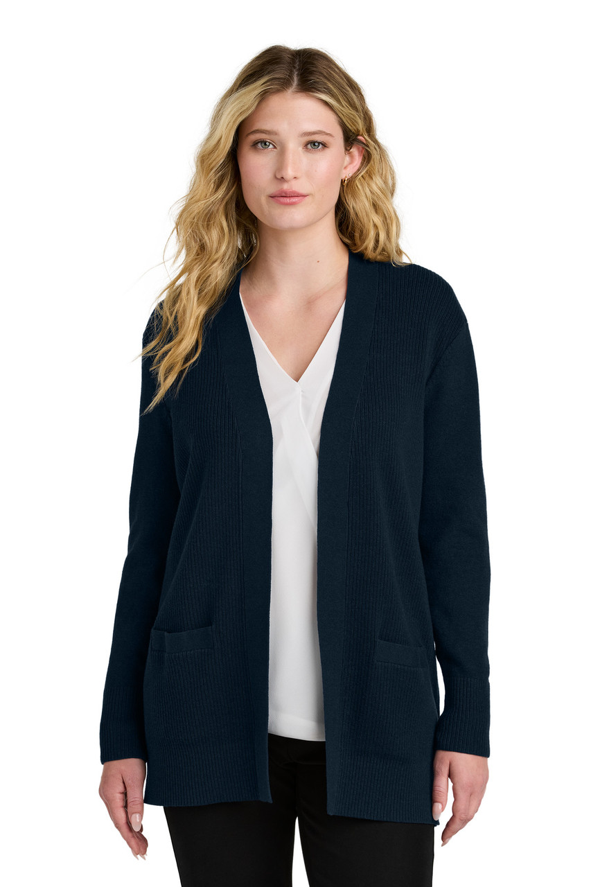 Port Authority® Women's Easy Care Open-Front Cardigan Sweater LSW2890 River Blue Navy