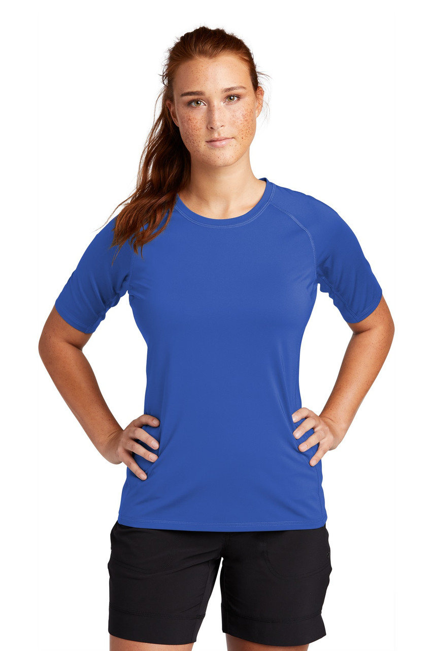 Sport-Tek ® Ladies Rashguard Tee. LST470 True Royal