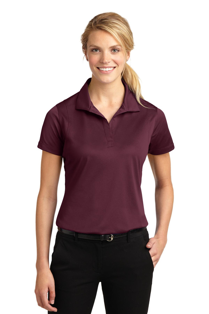 Sport-Tek® Ladies Micropique Sport-Wick® Polo. LST650 Maroon