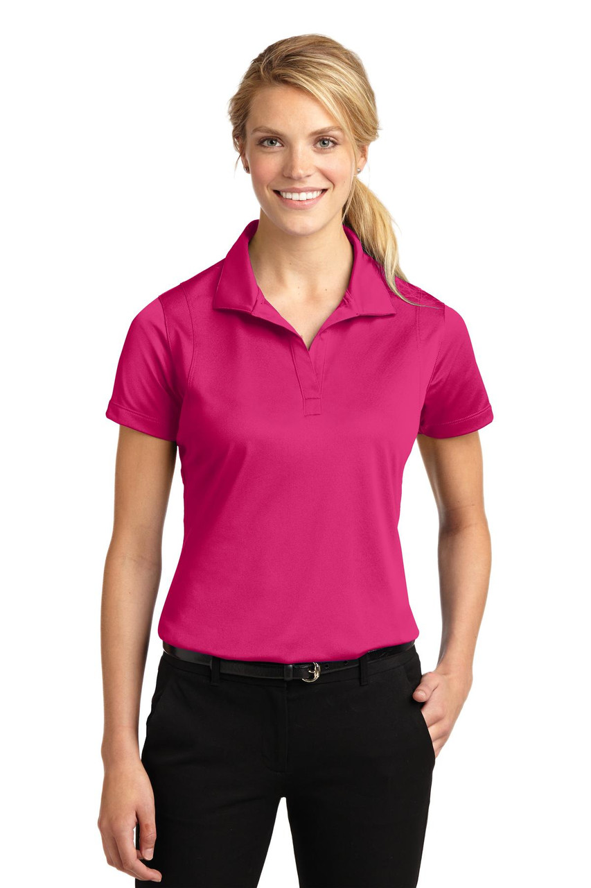 Sport-Tek® Ladies Micropique Sport-Wick® Polo. LST650 Pink Raspberry