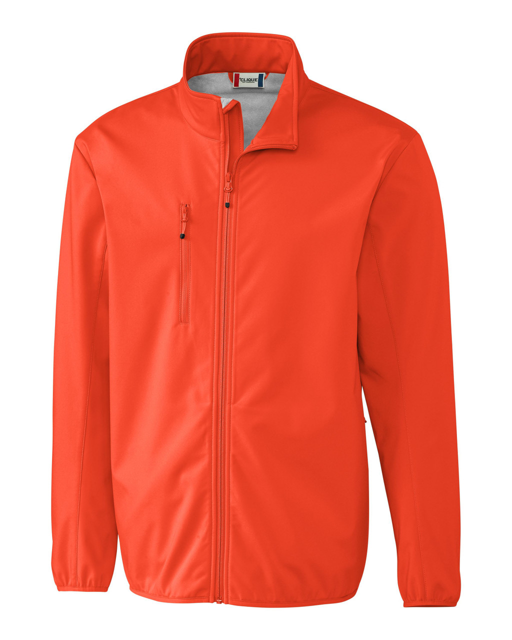 Clique Trail Eco Stretch Softshell Full Zip Mens Jacket MQO00065 Blood Orange