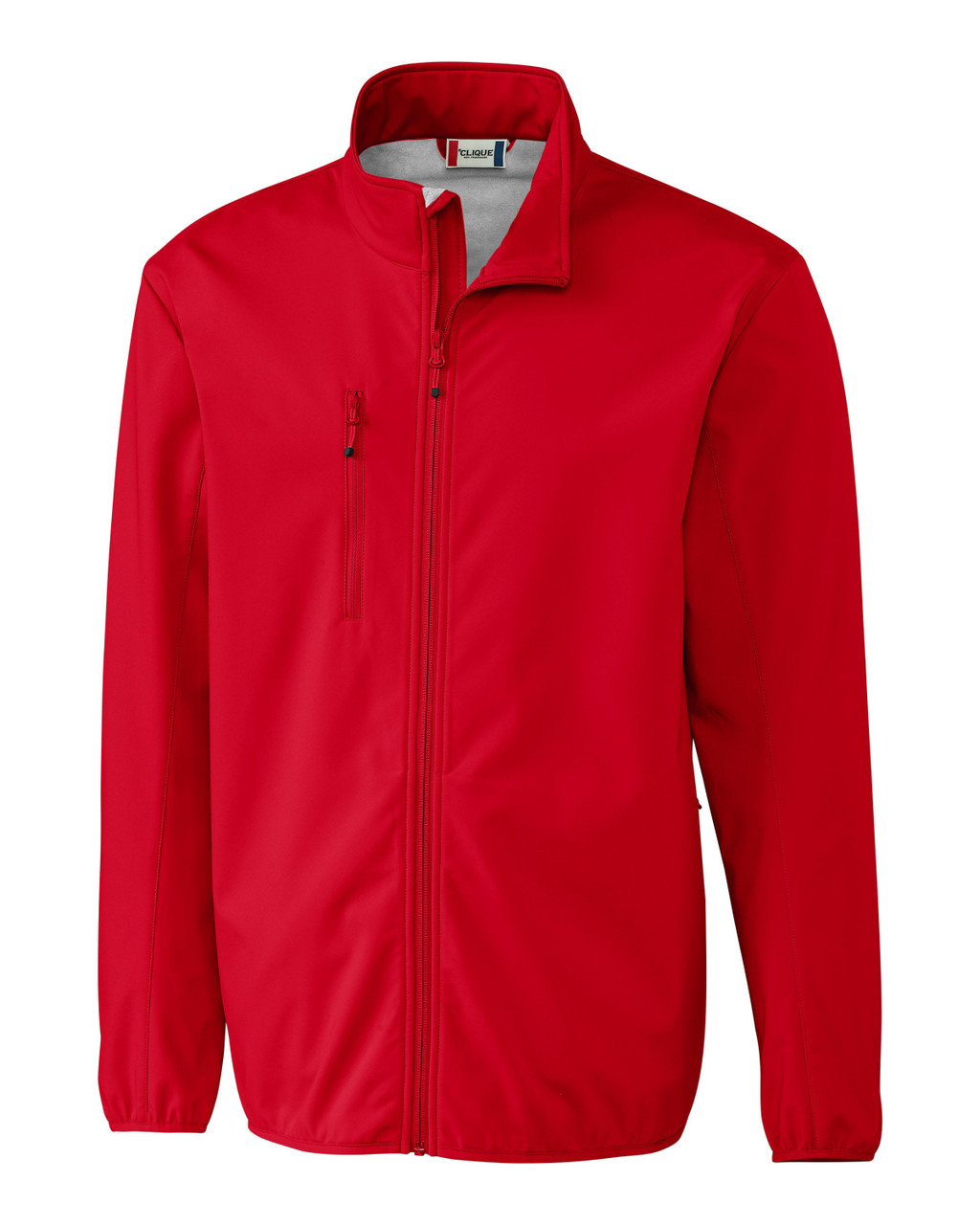 Clique Trail Eco Stretch Softshell Full Zip Mens Jacket MQO00065 Red 2