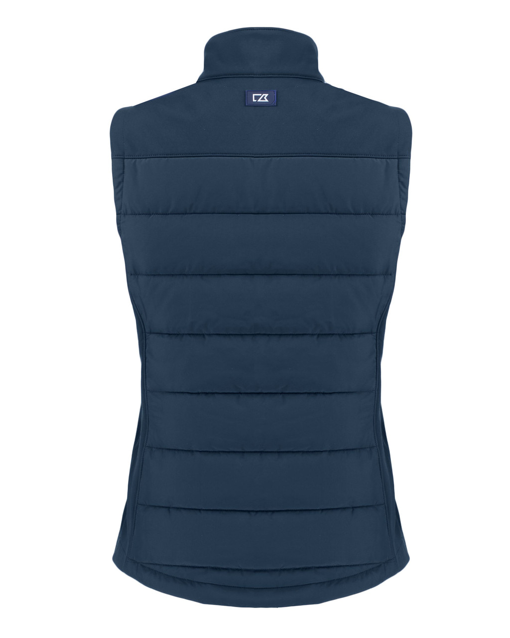Cutter & Buck Evoke Hybrid Softshell Recycled Womens Full Zip Vest LCO00065 Navy Blue