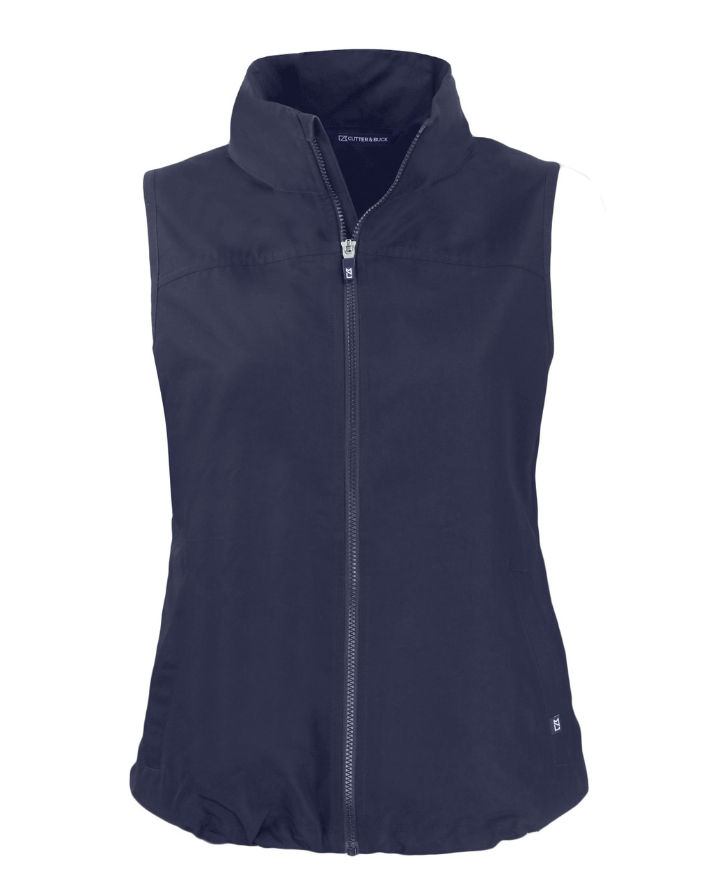 Cutter & Buck Charter Eco Recycled Full-Zip Womens Vest LCO00068 Navy Blue 2