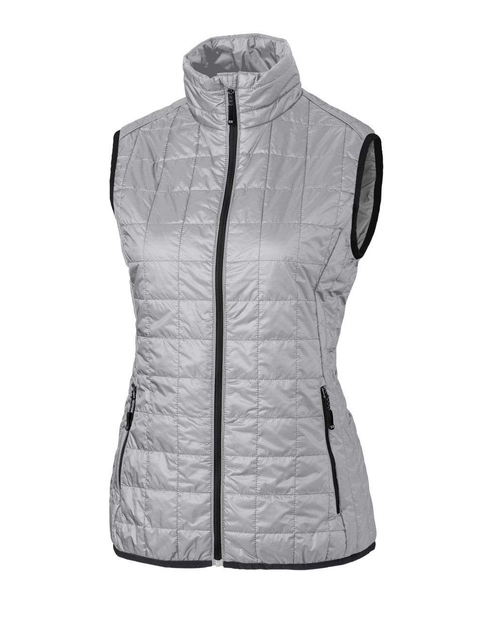 Cutter & Buck Rainier PrimaLoft® Womens Eco Insulated Full Zip Puffer Vest LCO00008 Polished 2