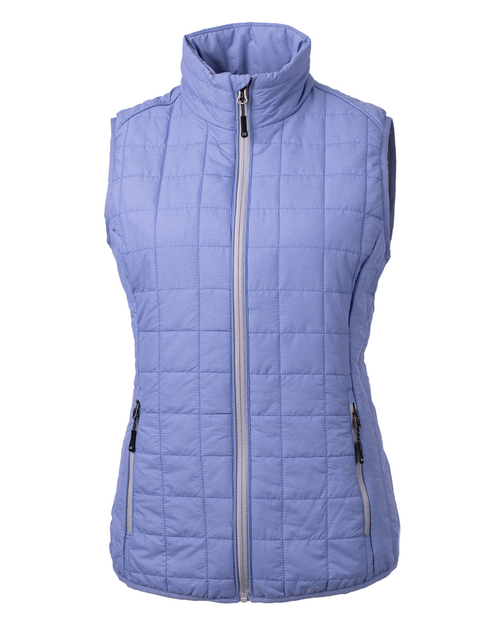 Cutter & Buck Rainier PrimaLoft® Womens Eco Insulated Full Zip Puffer Vest LCO00008 Hyacinth Melange 2