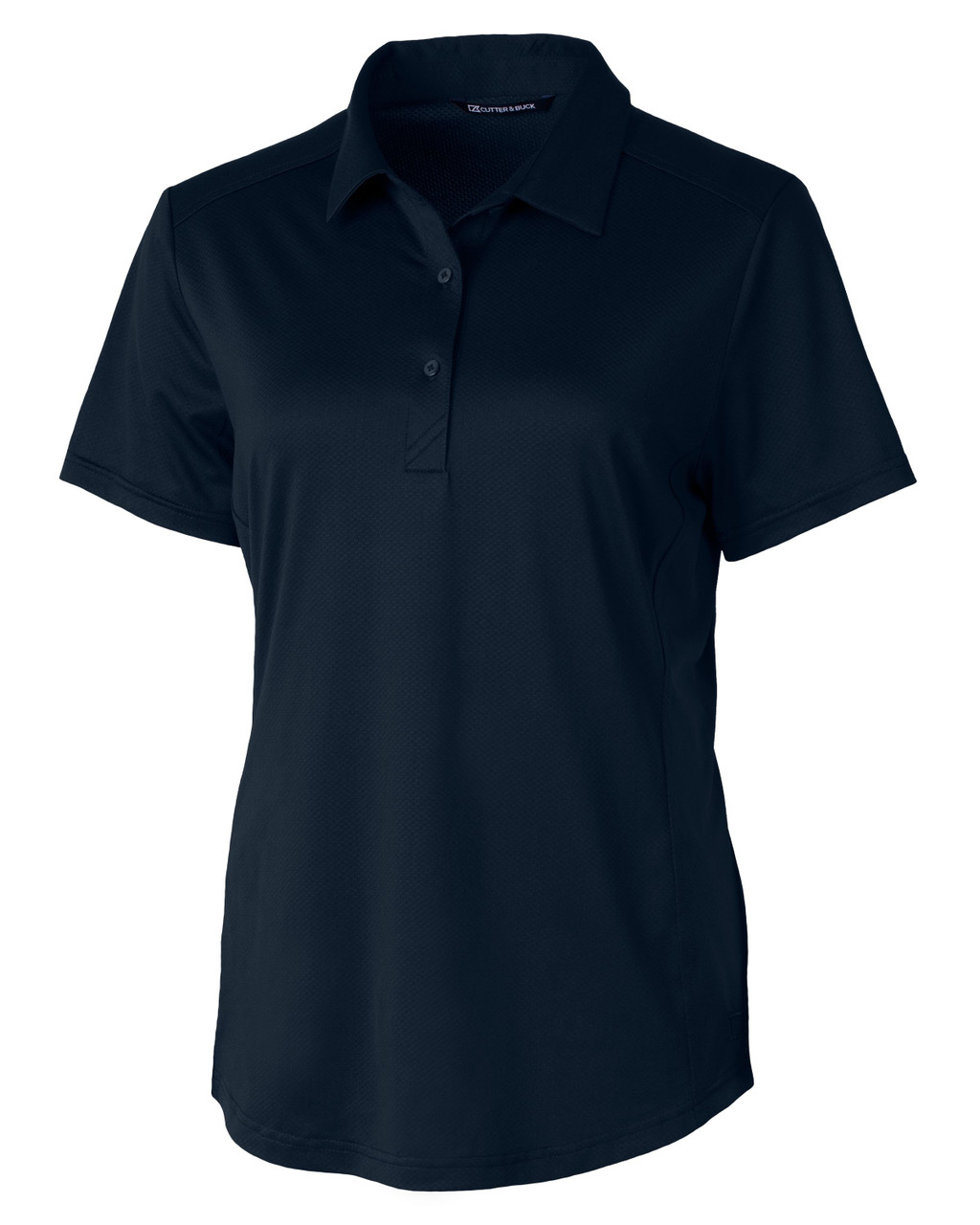Cutter & Buck Prospect Eco Textured Stretch Recycled Womens Short Sleeve Polo LCK00111 Navy Blue