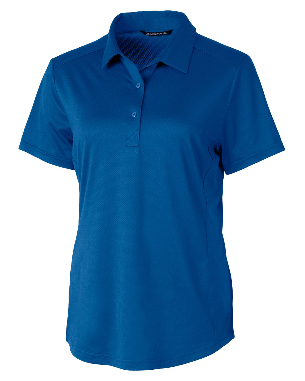 Cutter & Buck Prospect Eco Textured Stretch Recycled Womens Short Sleeve Polo LCK00111 Tour Blue