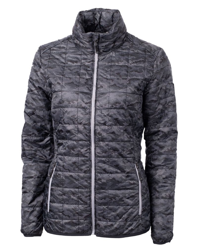 Cutter & Buck Rainier PrimaLoft® Womens Eco Insulated Full Zip Printed Puffer Jacket LCO00053