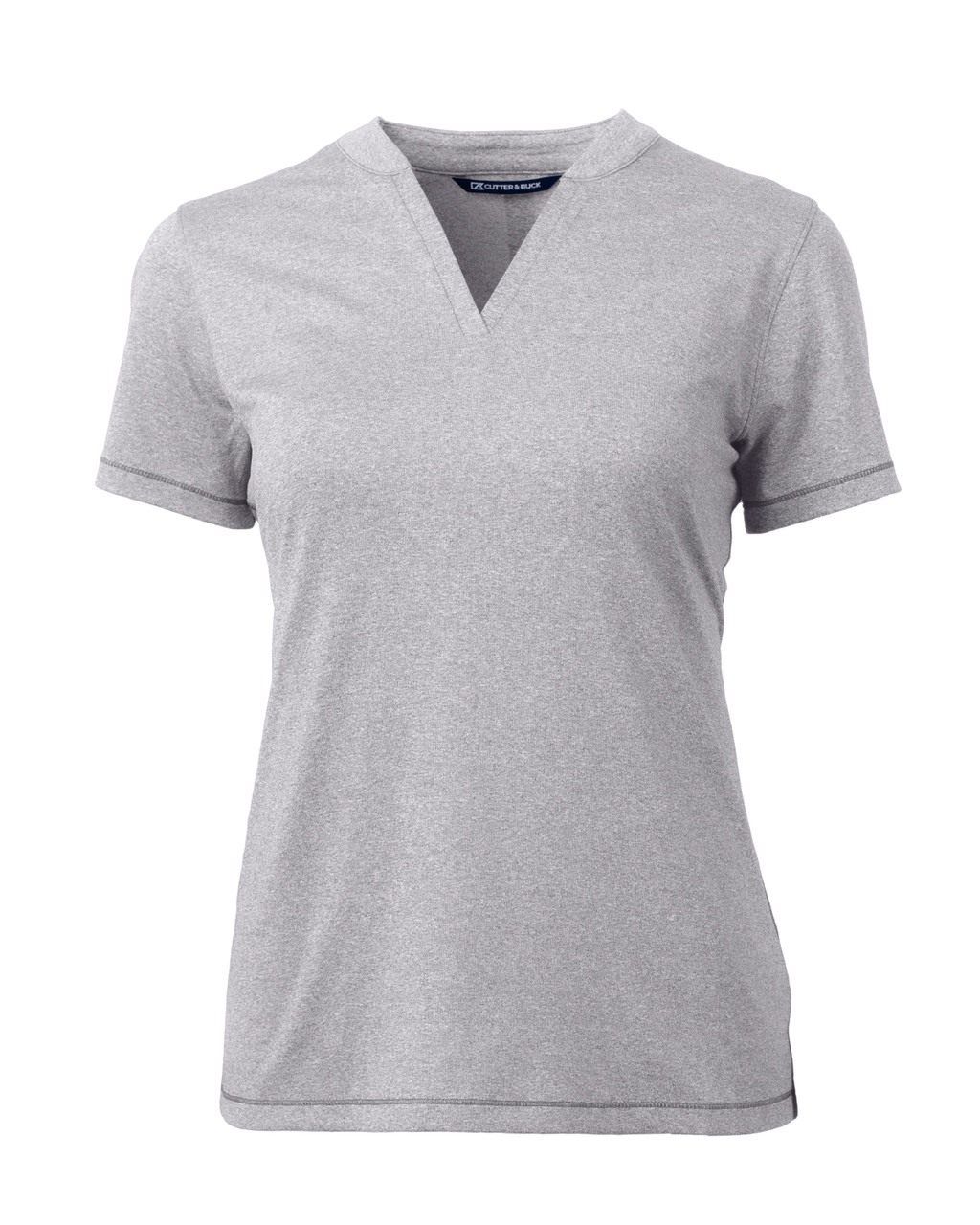 Cutter & Buck Forge Eco Heathered Stretch Womens Blade Top LCK00153 Polished Heather