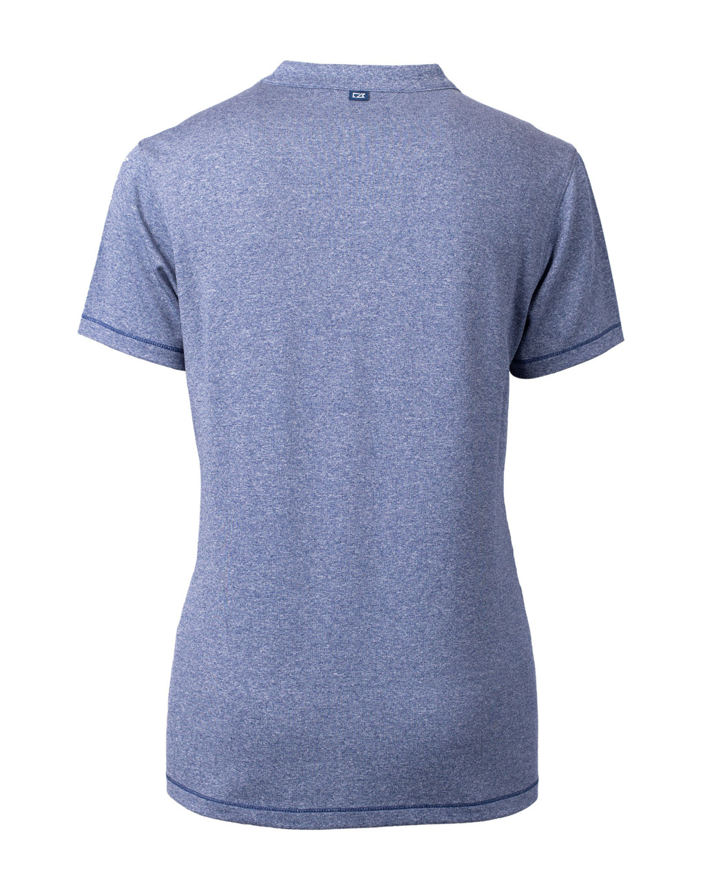 Cutter & Buck Forge Eco Heathered Stretch Womens Blade Top LCK00153 Indigo Heather Back