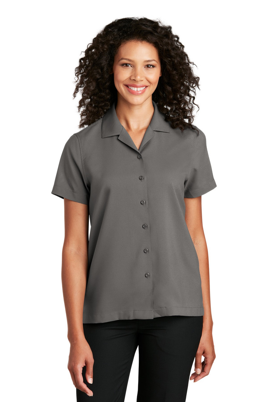 Port Authority ® Ladies Short Sleeve Performance Staff Shirt LW400 Graphite
