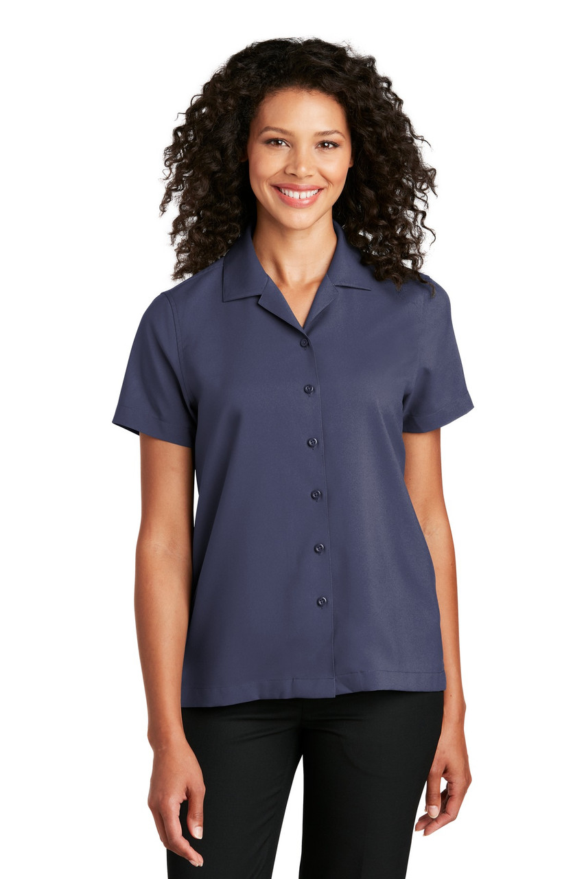 Port Authority ® Ladies Short Sleeve Performance Staff Shirt LW400 True Navy