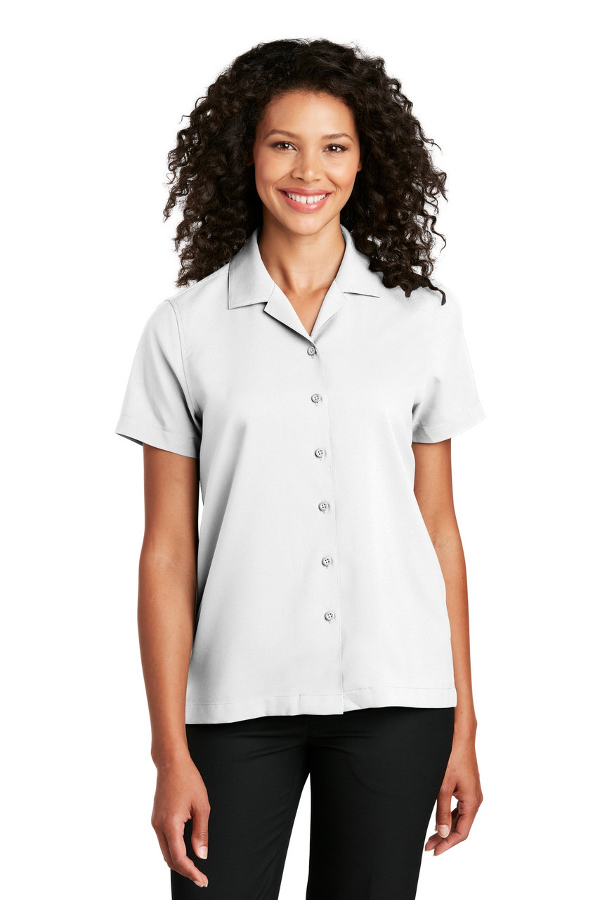 Port Authority ® Ladies Short Sleeve Performance Staff Shirt LW400 White