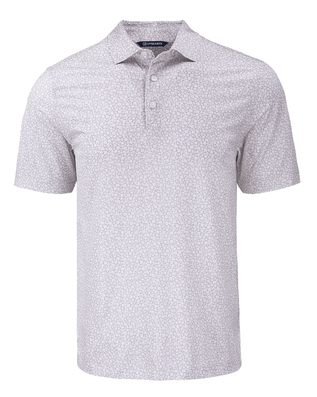 Cutter & Buck Pike Eco Flora Print Recycled Mens Big & Tall Polo Big & Tall BCK01344 Polished