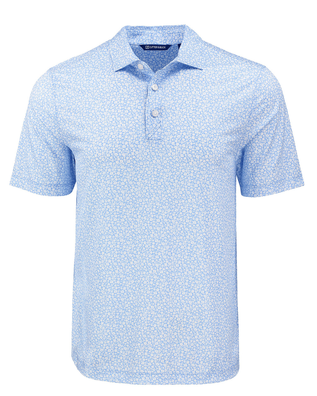 Cutter & Buck Pike Eco Flora Print Recycled Mens Polo MCK01344 Atlas