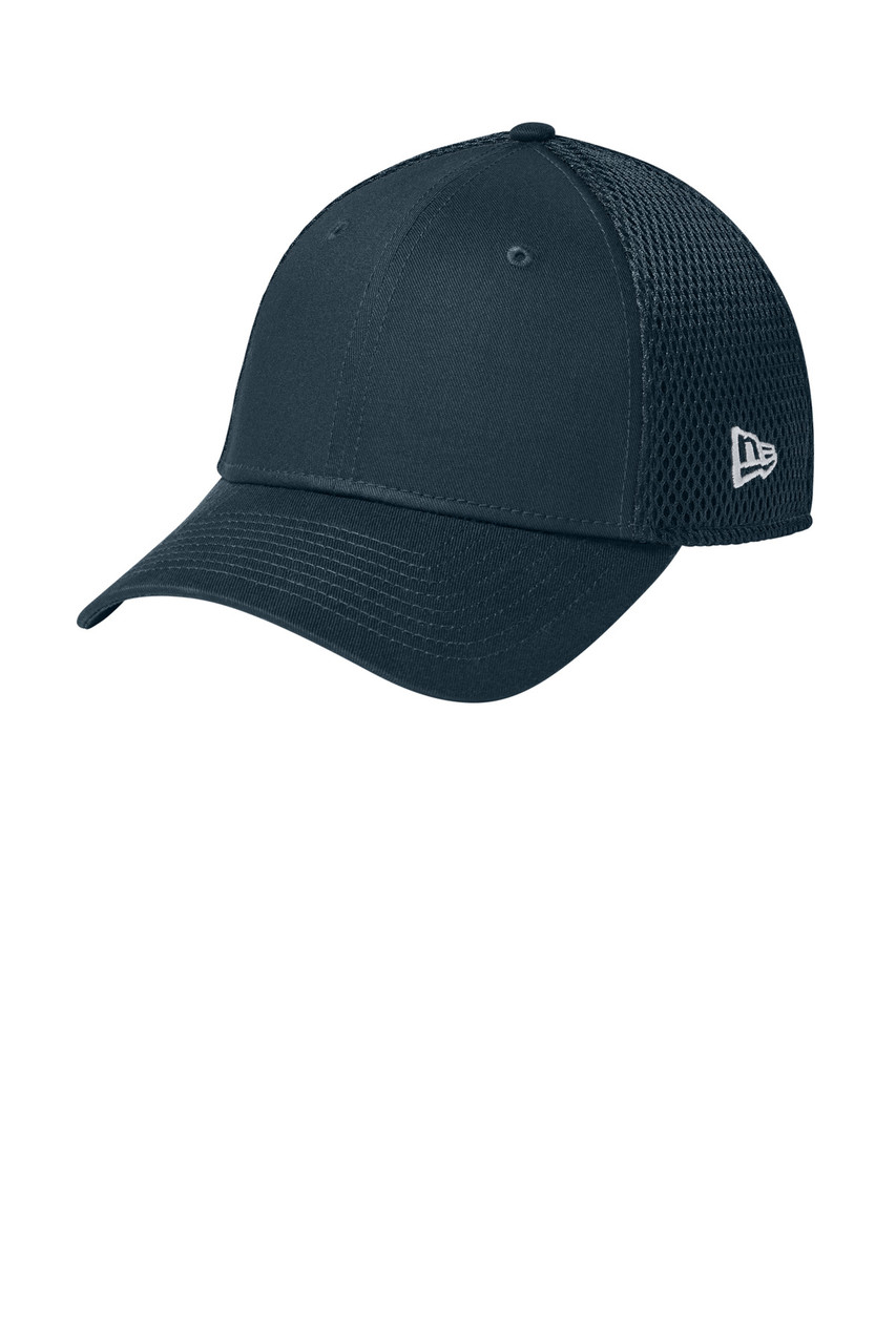 New Era® - Stretch Mesh Cap.  NE1020 Flag Deep Navy
