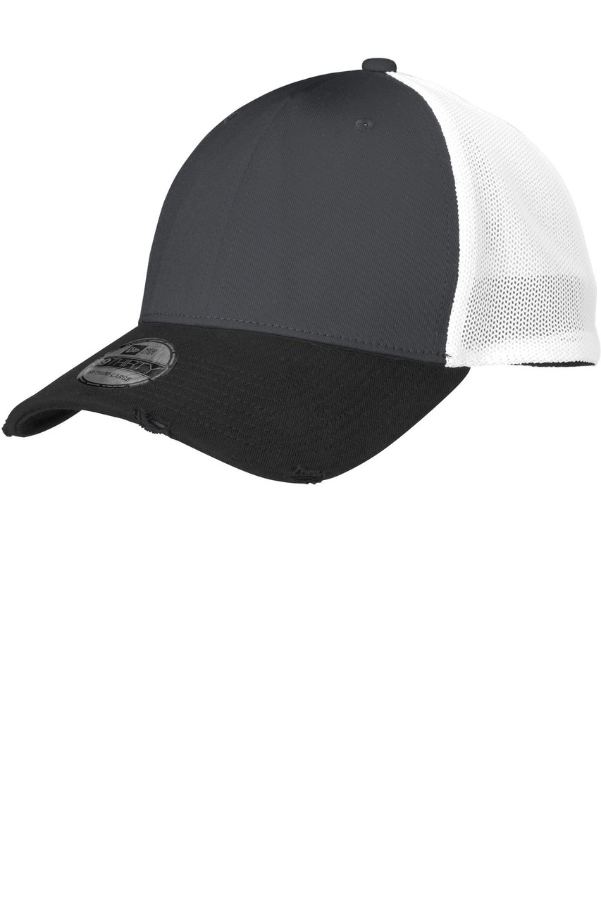 New Era® Vintage Mesh Cap. NE1080 Black/ Graphite/ White