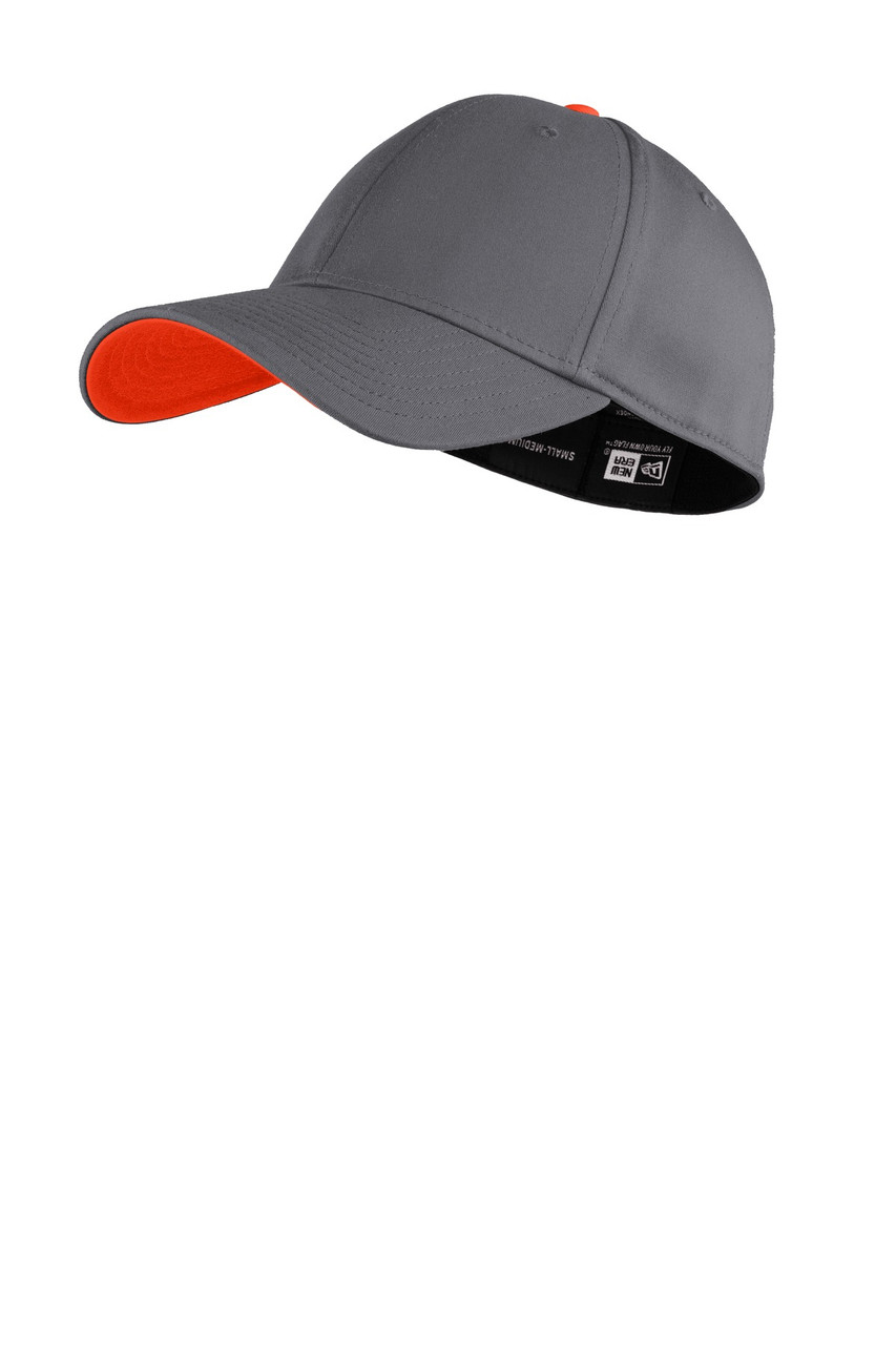 New Era® Interception Cap. NE1100 Graphite/ Orange