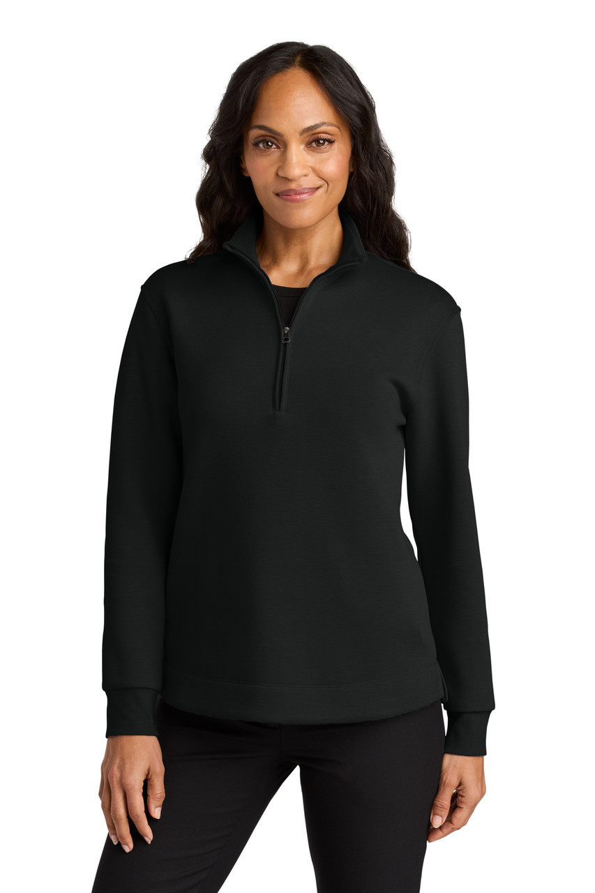 Port Authority® Women's Wearever Signature Double Pique 1/4-Zip LK210 Deep Black