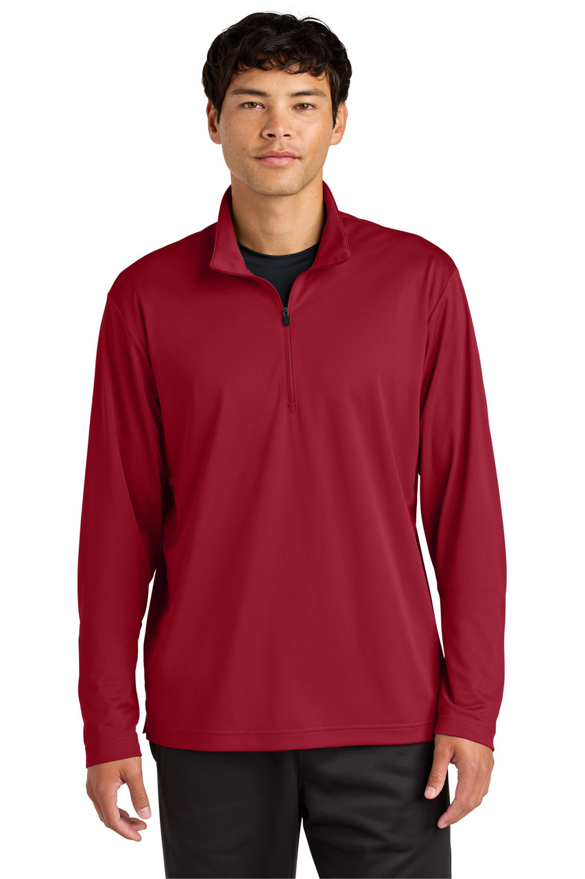 Sport-Tek® Micropique Sport-Wick® 1/4-Zip ST672 Deep Red