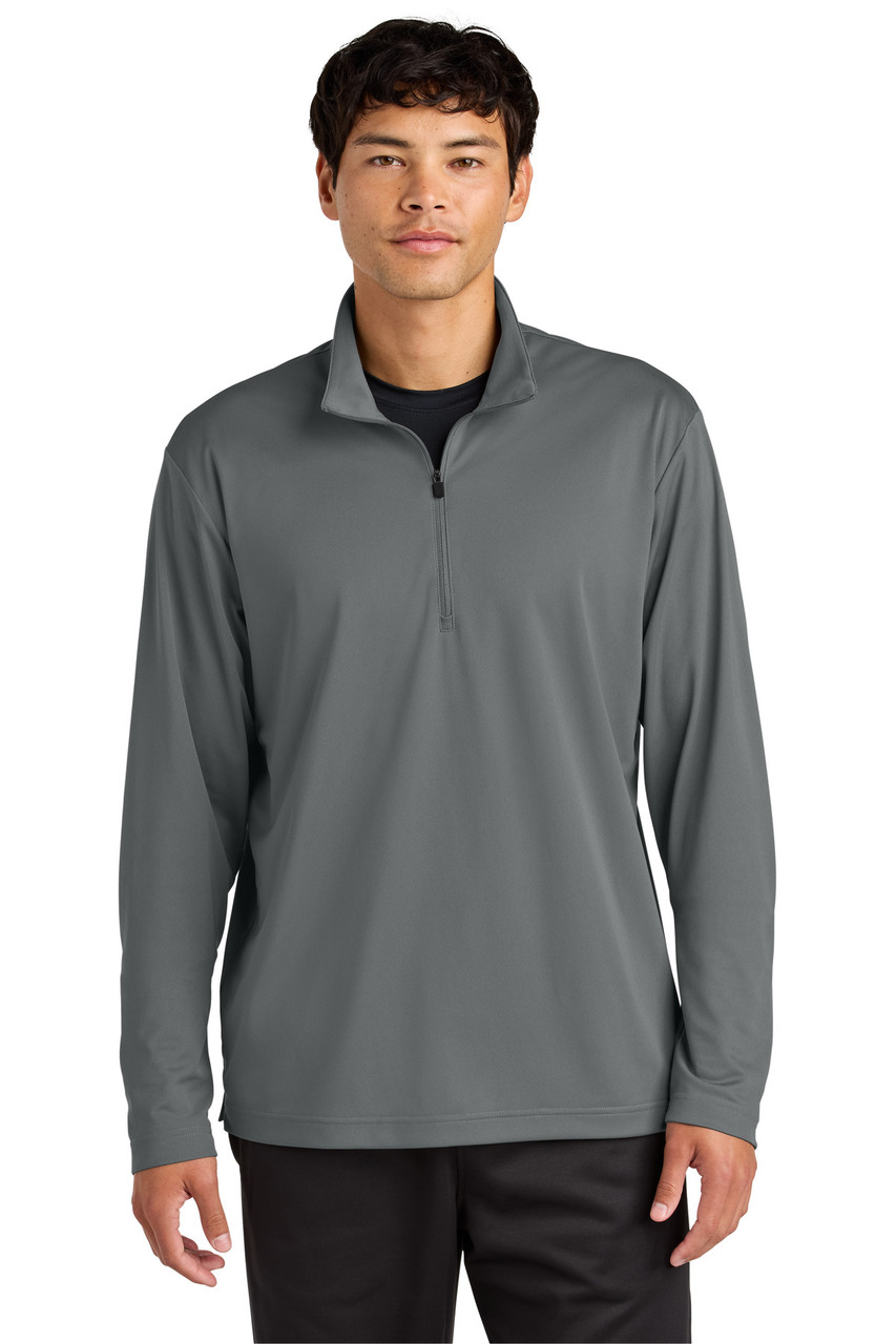 Sport-Tek® Micropique Sport-Wick® 1/4-Zip ST672 Grey Concrete