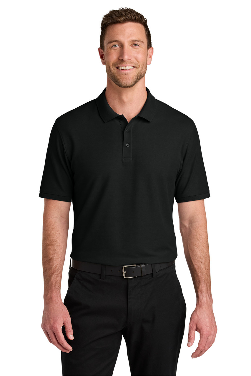 Port Authority® Tall Wearever Signature Pique Polo TLK200 Deep Black