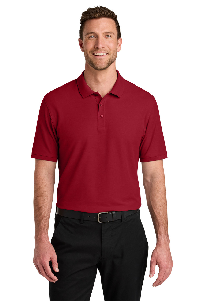 Port Authority® Tall Wearever Signature Pique Polo TLK200 Rich Red