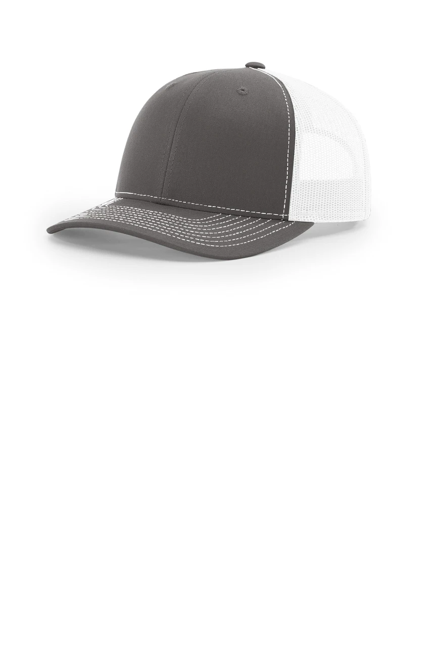Richardson Trucker Cap 112 Charcoal/ White