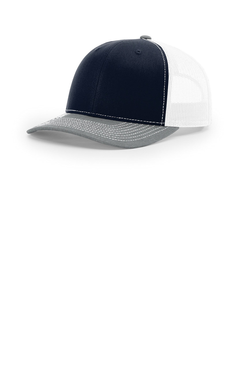 Richardson Trucker Cap 112 Navy/ White/ Heather Grey