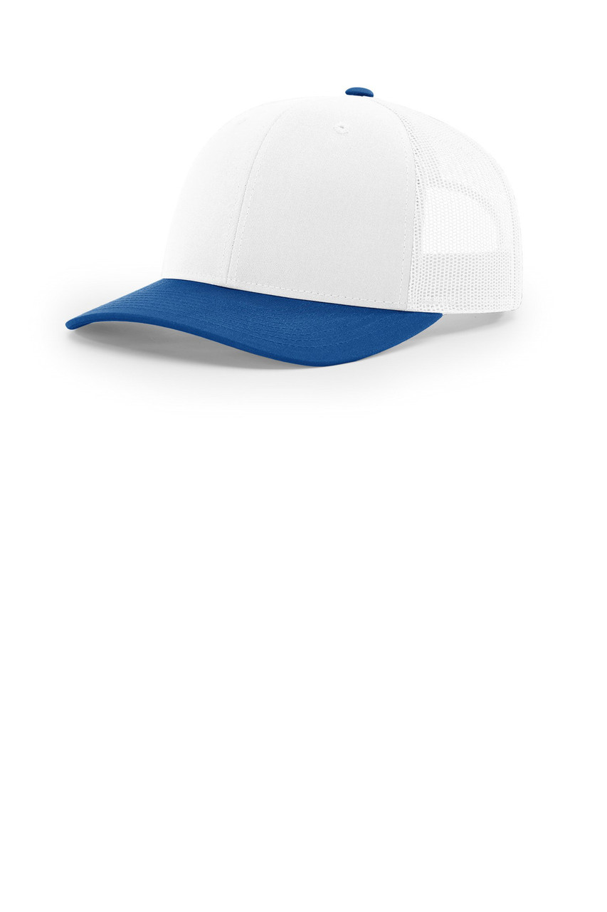 Richardson Trucker Cap 112 White/ White/ Royal