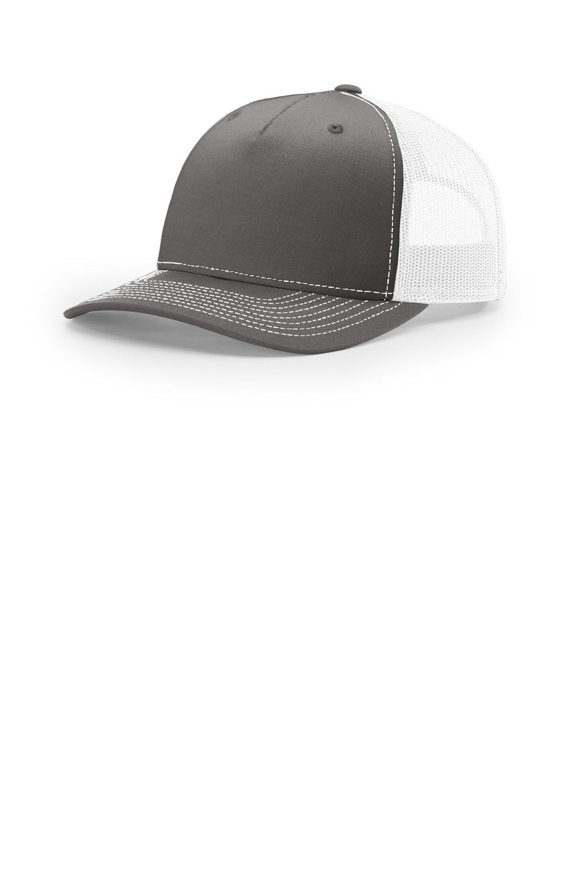 Richardson Five-Panel Trucker 112FP Charcoal/ White