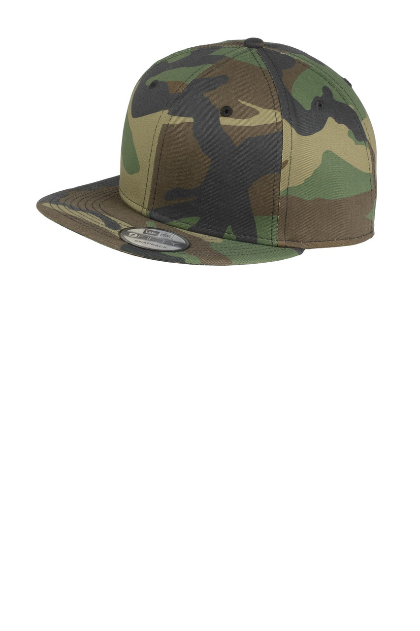 New Era® - Flat Bill Snapback Cap. NE400 Camo