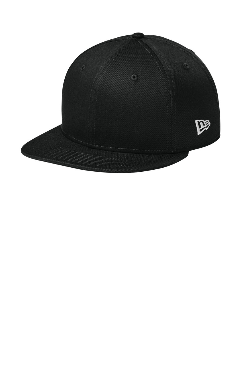 New Era® - Flat Bill Snapback Cap. NE400 Flag Black