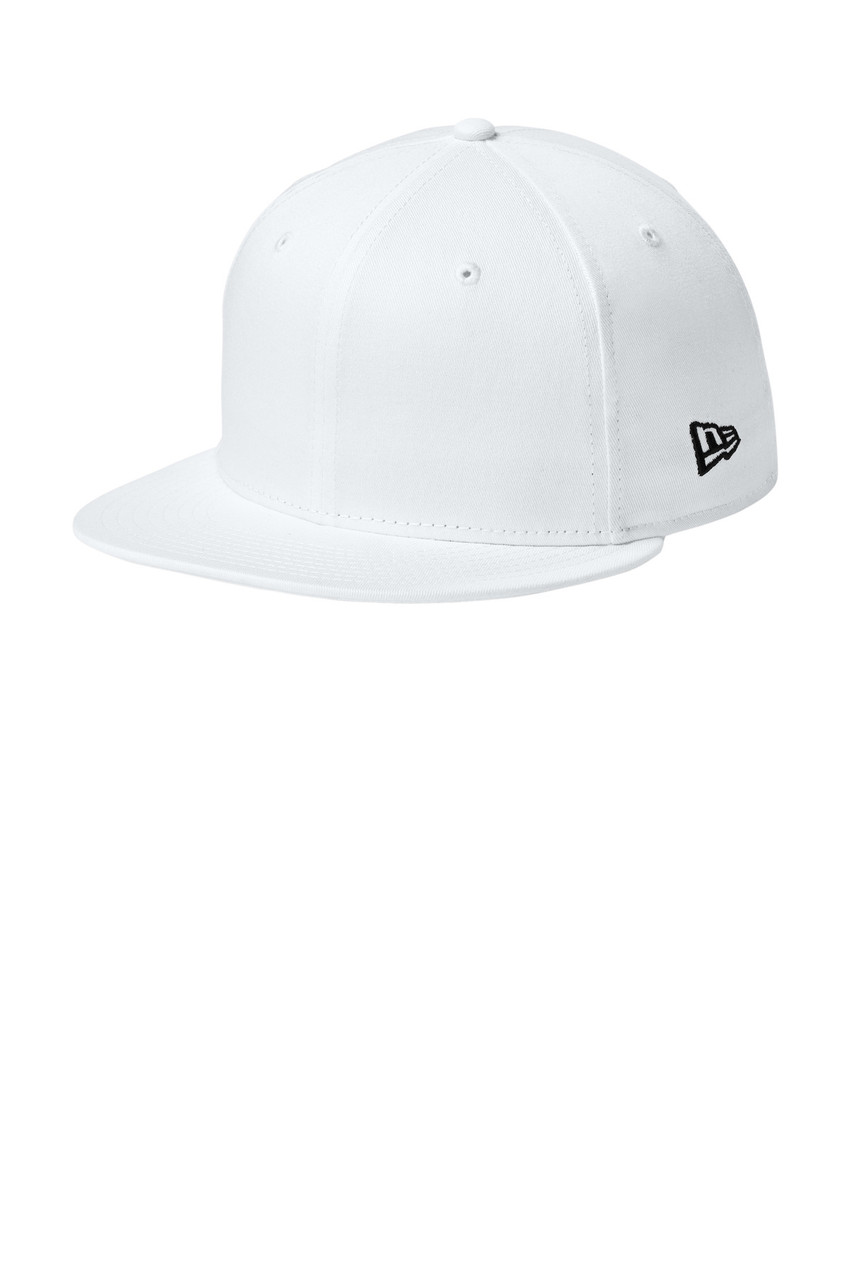 New Era® - Flat Bill Snapback Cap. NE400 Flag White