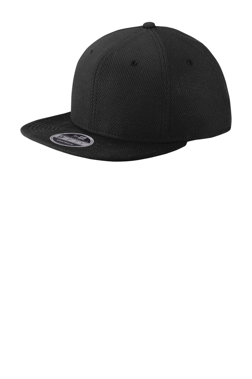 New Era ® Original Fit Diamond Era Flat Bill Snapback Cap. NE404 Black