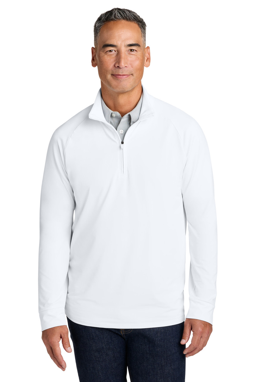 Brooks Brothers® Luxe Performance 1/4-Zip BB18214 White