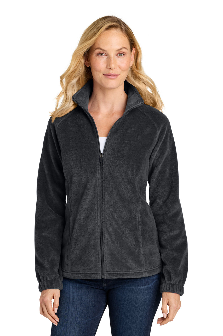 Port Authority® Women's Plush Fleece Full-Zip Jacket L190 Black