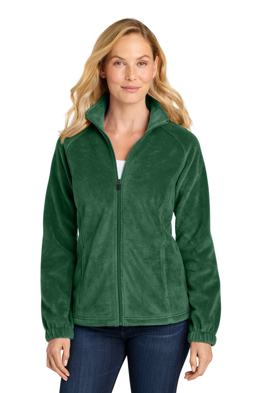 Port Authority® Women's Plush Fleece Full-Zip Jacket L190 Dark Green