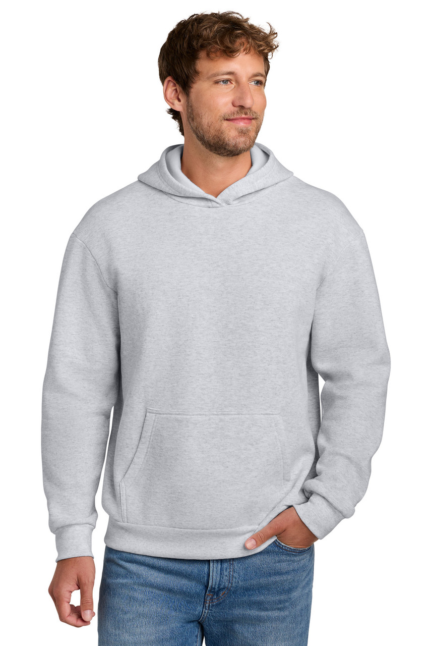 Port & Co™ Easy Fleece Pullover Hooded Sweatshirt PC68H Ash
