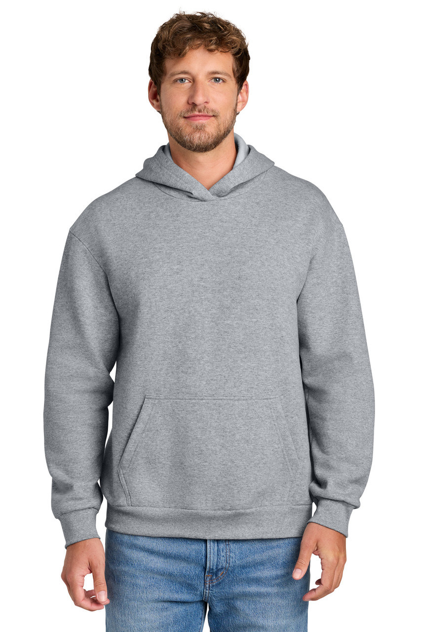 Port & Co™ Easy Fleece Pullover Hooded Sweatshirt PC68H Athletic Heather