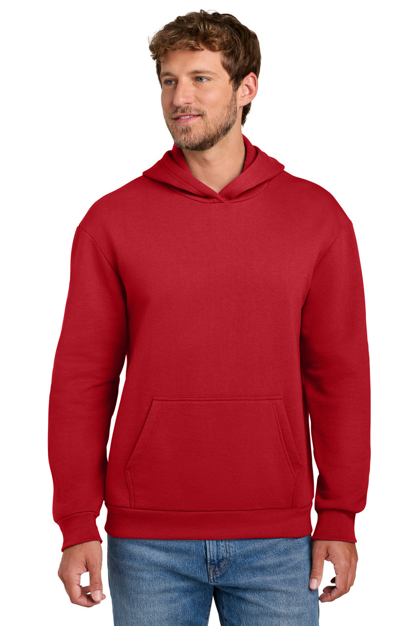 Port & Co™ Easy Fleece Pullover Hooded Sweatshirt PC68H Red