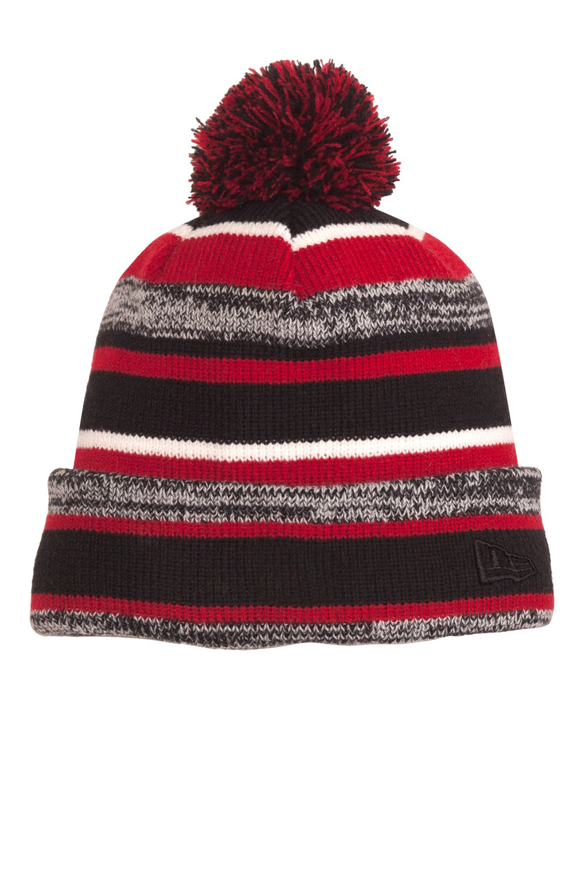 New Era® Sideline Beanie. NE902 Black/ Scarlet