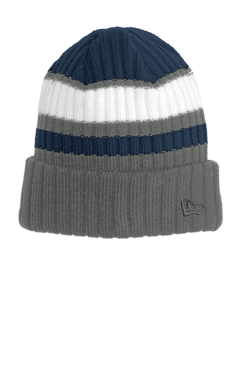 New Era® Ribbed Tailgate Beanie. NE903 Navy/ Graphite