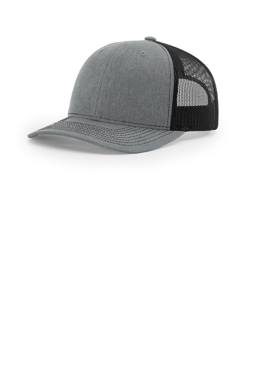 Richardson Trucker Cap 112 Heather Grey/ Black