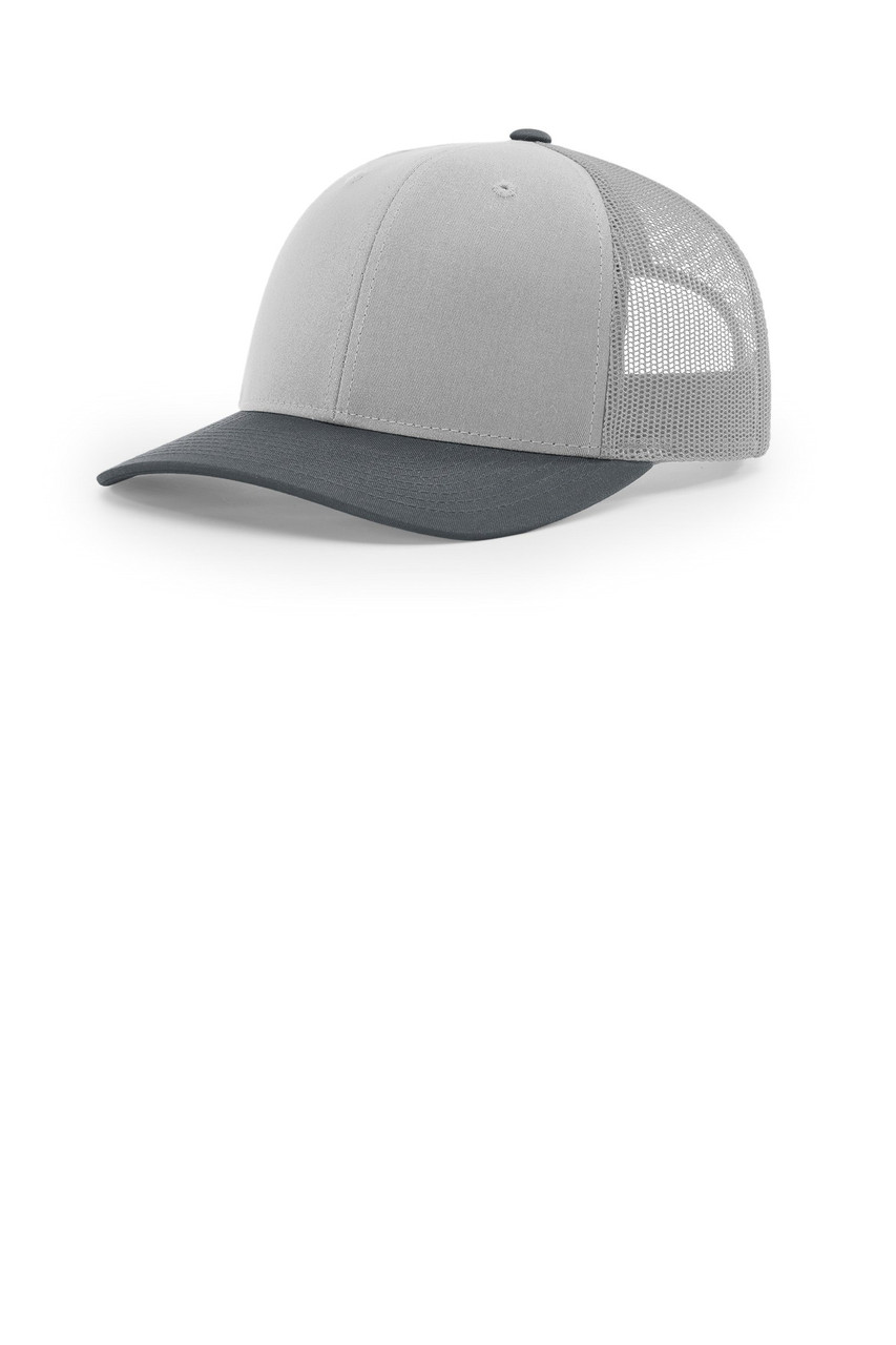 Richardson Trucker Cap 112 Light Grey/ Light Grey/ Gunmetal