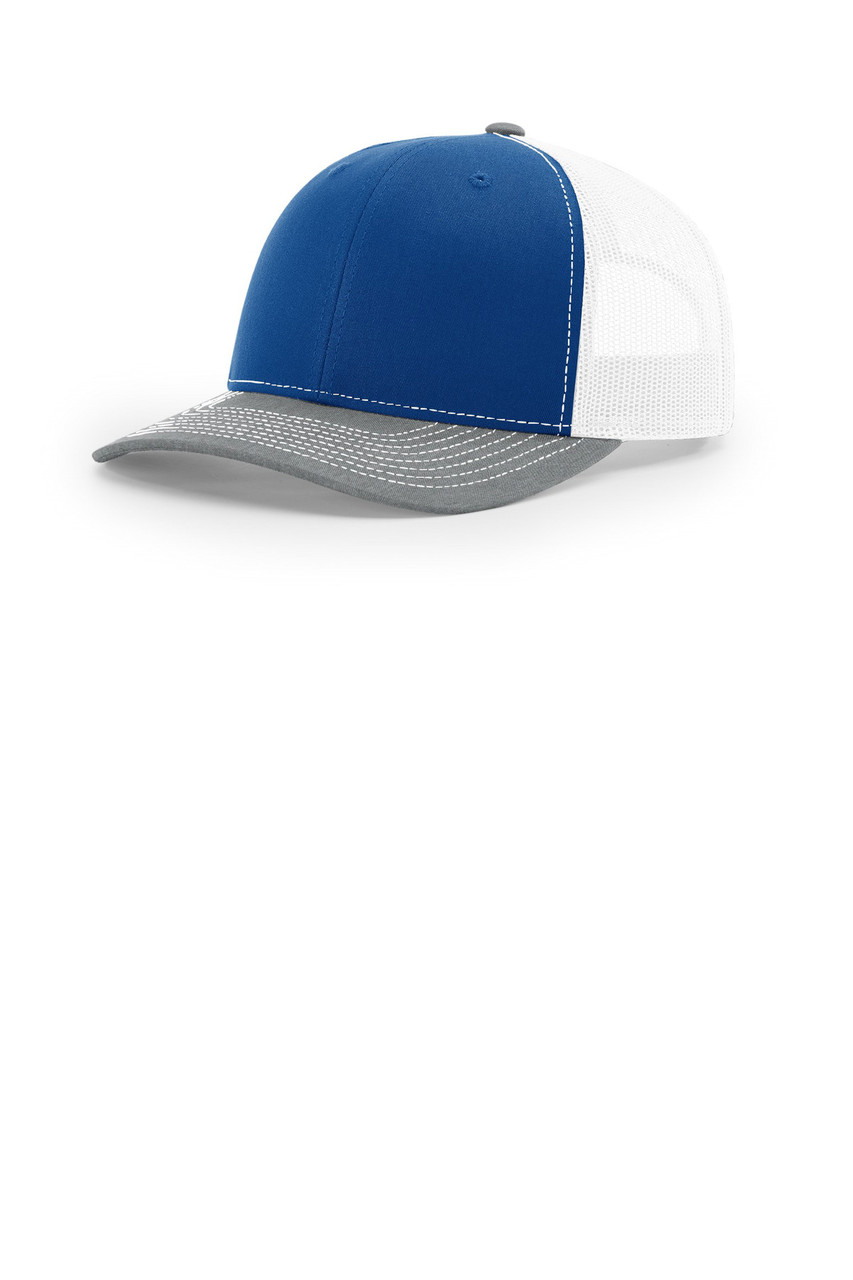 Richardson Trucker Cap 112 Royal/ White/ Heather Grey